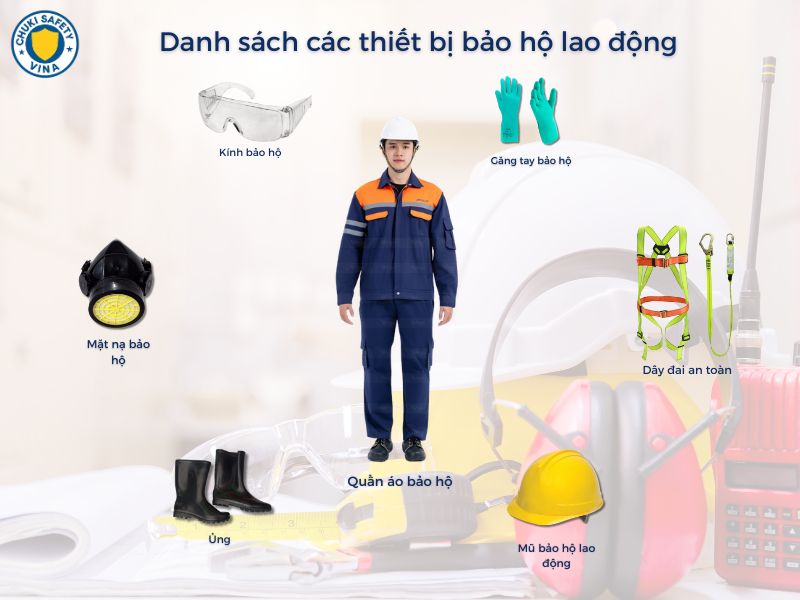 các thiết bị bảo hộ lao động